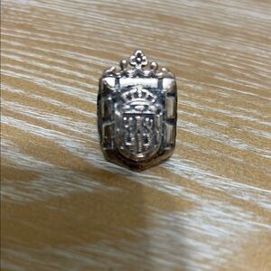 Men’s Silver and Copper Crest Ring